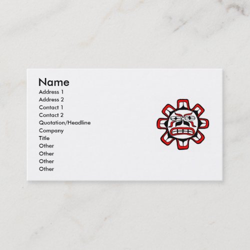 Haida sun bussiness card business card template