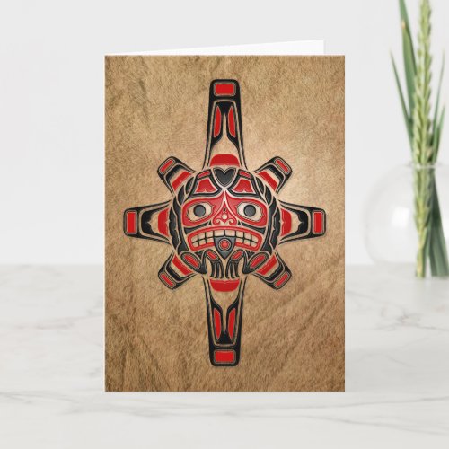 Haida Sun Mask Card