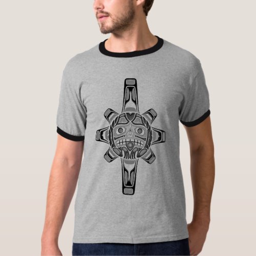 Haida Sun Mask gray T_Shirt