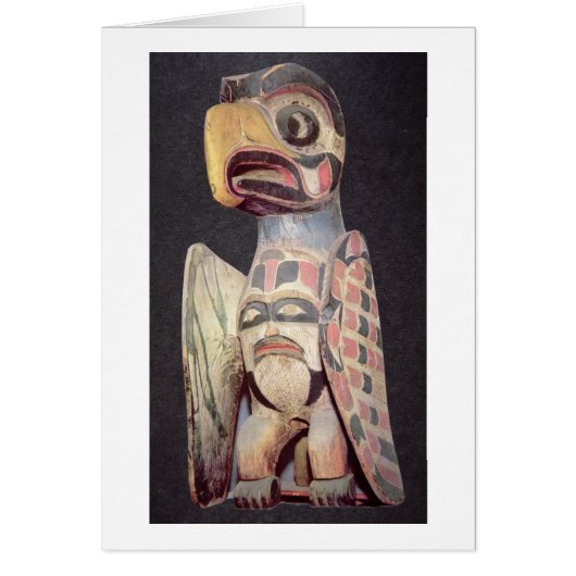 Haida 'Thunderbird' statue (painted wood) (Front)