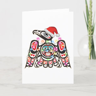 Haida Thunderbird Symbolism Ornament Target Christ Letterpress Thank You Card
