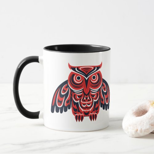 Haida Tlingit Native owl Mug