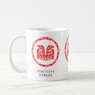 Haida Tribal Native American Double Red Eagle Coffee Mug