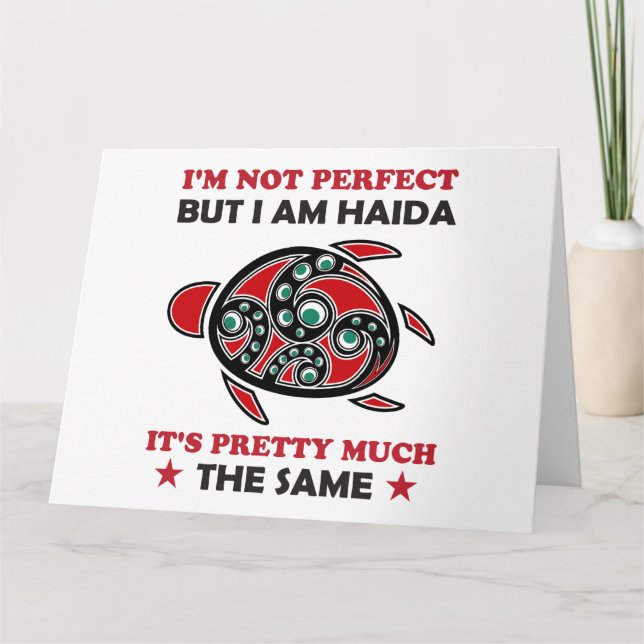 Haida Turtle Haida First Nation Native Pride Card (Front)