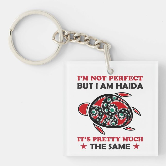 Haida Turtle Haida First Nation Native Pride Keychain (Front)