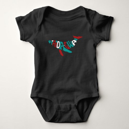 Haida Whale Native Pride Haida mens Gift Ideas Baby Bodysuit