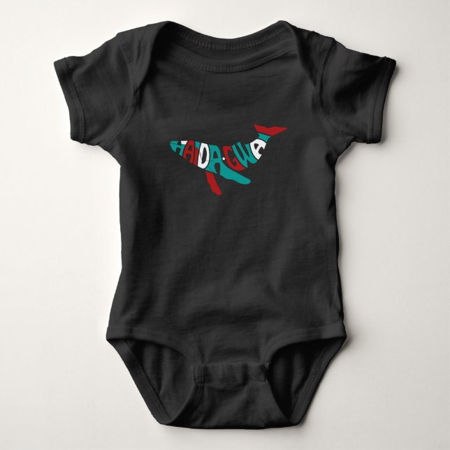 Haida Whale Native Pride Haida mens Gift Ideas Baby Bodysuit (Front)