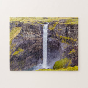 Haifoss waterfall, Iceland Jigsaw Puzzle