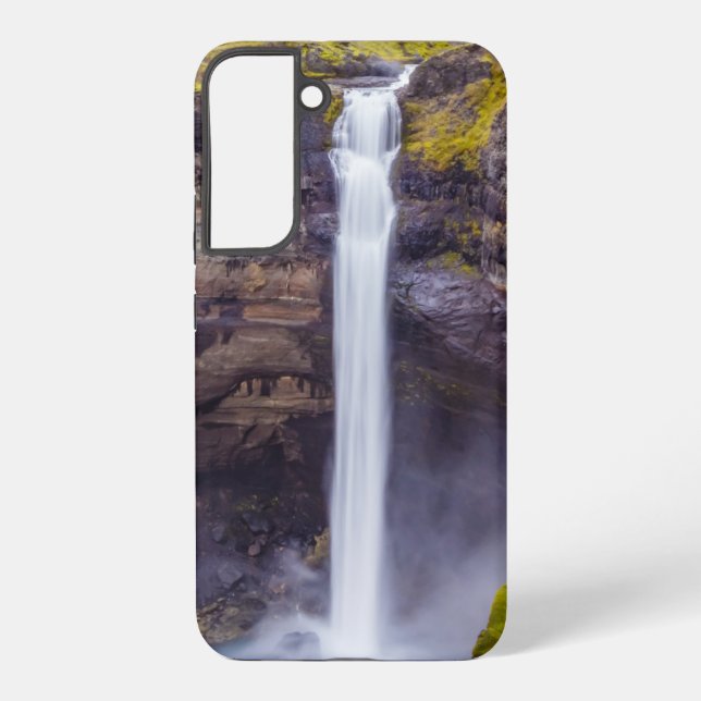 Haifoss waterfall, Iceland Samsung Galaxy Case (Back)