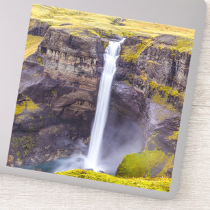 Haifoss waterfall, Iceland Sticker