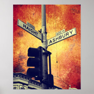 Haight and Ashbury Poster