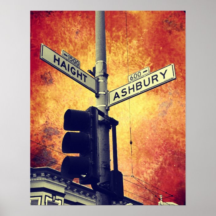 Haight and Ashbury Poster | Zazzle.com