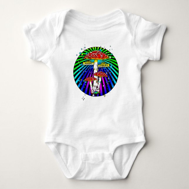 Haight Ashbury Baby Bodysuit (Front)