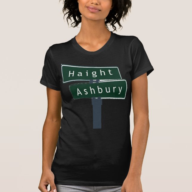 Haight Ashbury Classic Street Sign T-Shirt (Front)