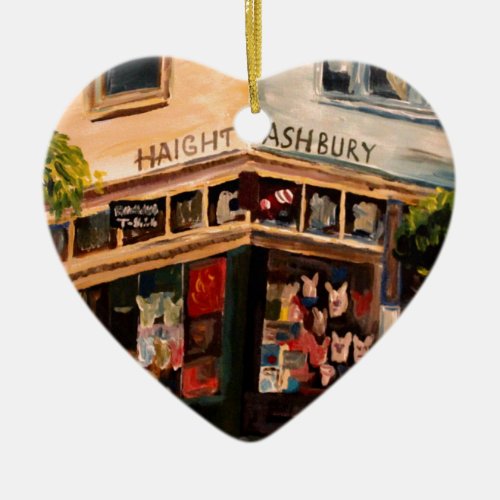 Haight Ashbury in San Francisco Ceramic Ornament