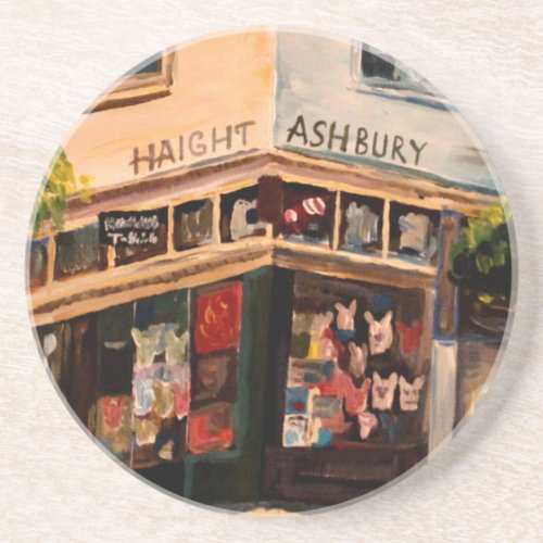 Haight Ashbury in San Francisco Drink Coaster