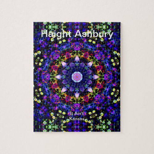 Haight Ashbury Psychedelic  Hippie Fashion Art Jigsaw Puzzle