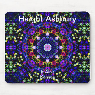 Haight Ashbury Psychedelic Hippie Fashion Art Mouse Pad