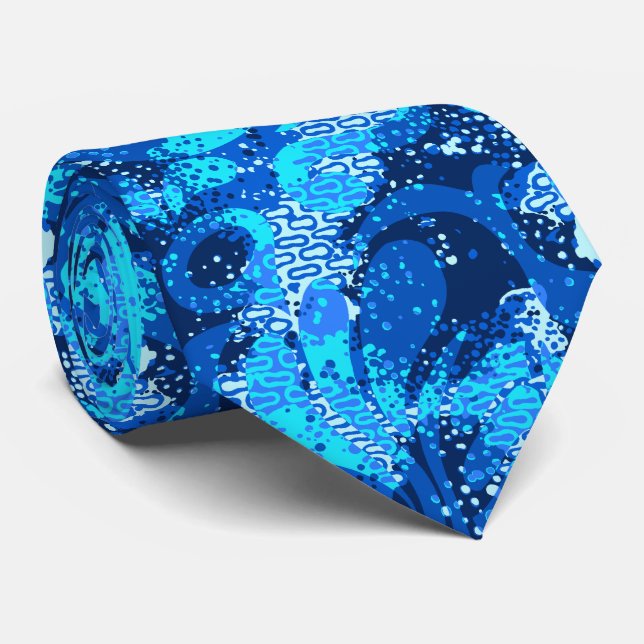Haight Ashbury Psychedelic Two-sided Neck Tie (Rolled)