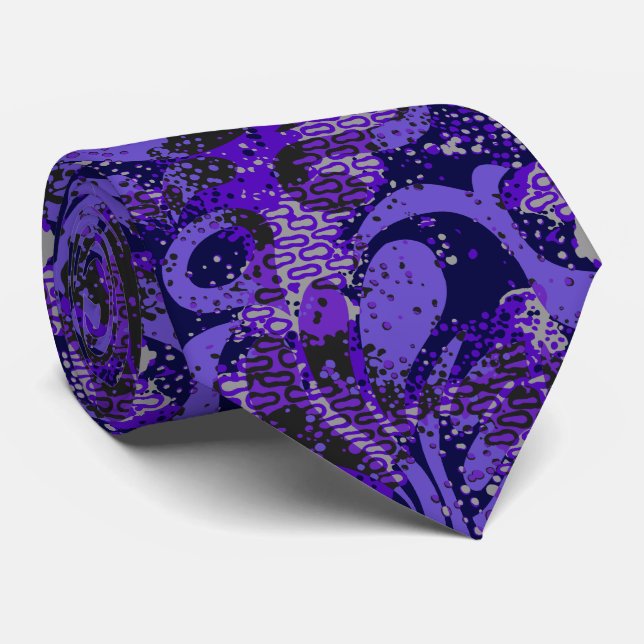 Haight Ashbury Psychedelic Two-sided Tie (Rolled)