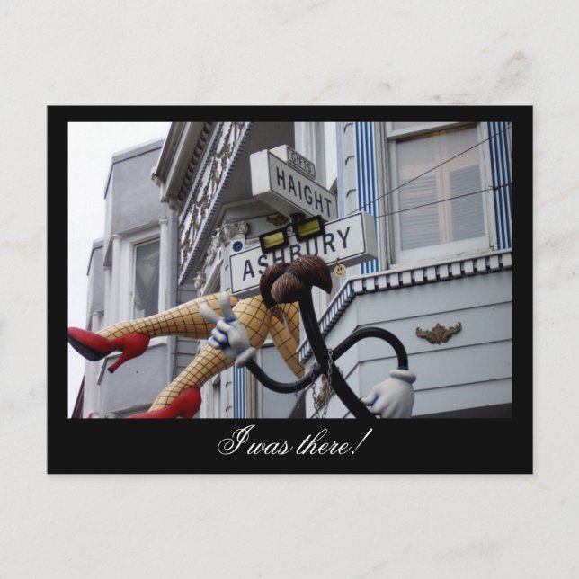 Haight Ashbury Street Sign California Postcard (Front)