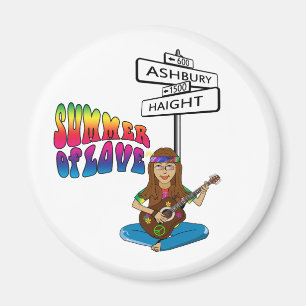 Haight Ashbury Summer of Love Magnet