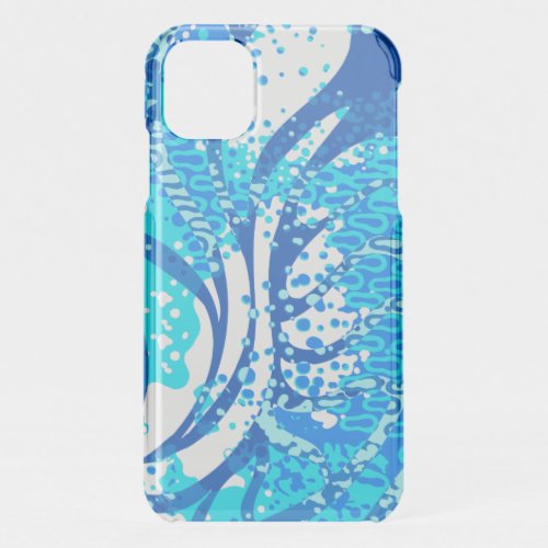 Haight Ashbury Vintage Psychedelic Paisley _ Blue  iPhone 11 Case