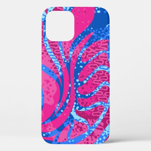 Haight Ashbury Vintage Psychedelic Paisley Magenta iPhone 12 Pro Case