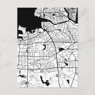 Haikou China Map Postcard
