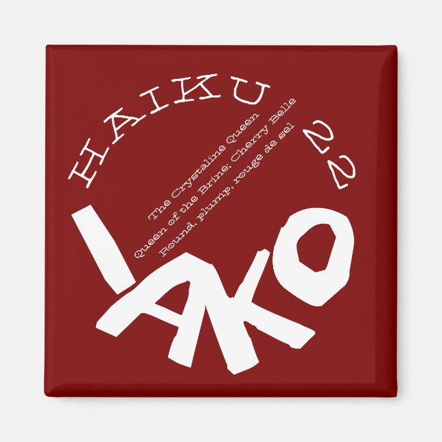 HAIKU 22 MAGNET (Front)
