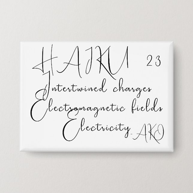 HAIKU 23 BUTTON (Front)
