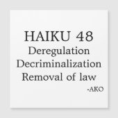 HAIKU 48 MAGNETIC CARD (Front)