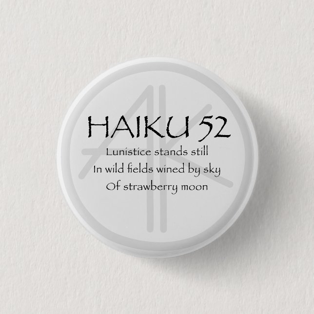 HAIKU 52 BUTTON (Front)