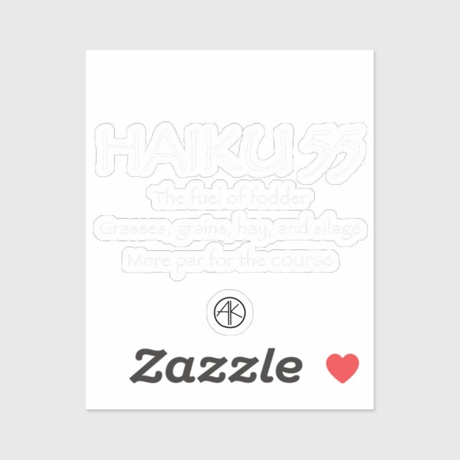 HAIKU 55 STICKER (Sheet)