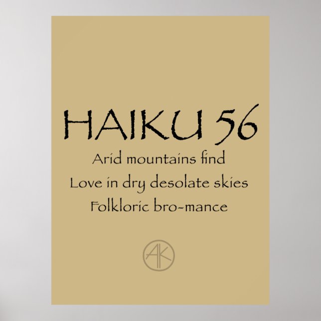 HAIKU 56 POSTER (Front)