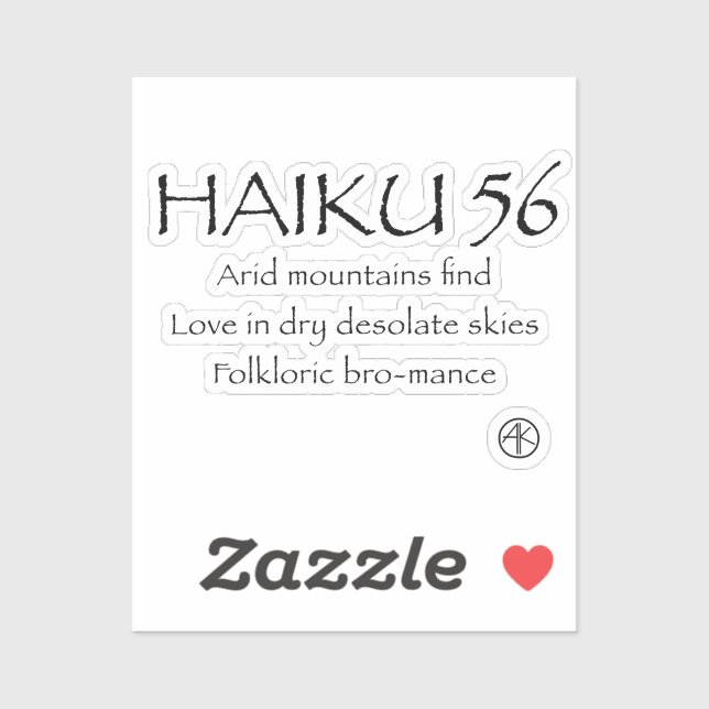 HAIKU 56 STICKER (Sheet)