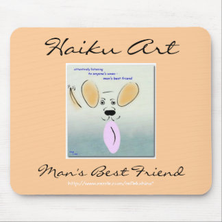 Haiku Art Man's Best Friend Mousepad