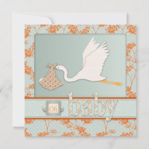 Haiku Baby Invitation Square 2