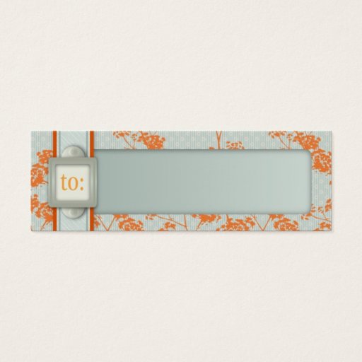 Customizable Haiku Baby Skinny Gift Tag Business Card Template