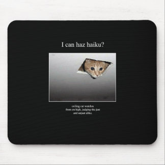 haiku cat 18 mousepad