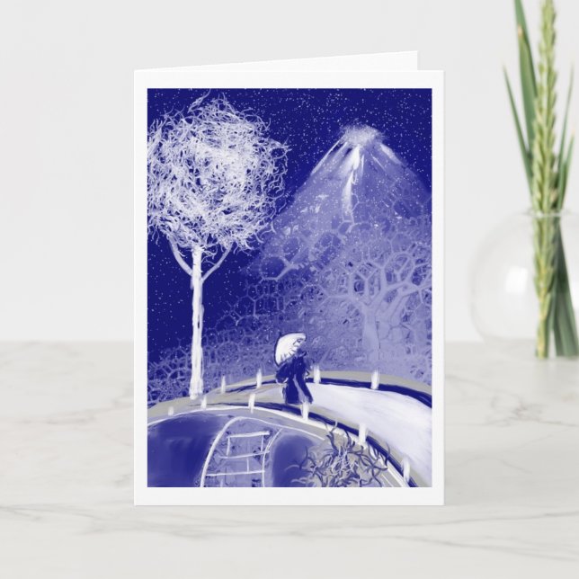 Haiku Japanese Art Greeting Card (Front)