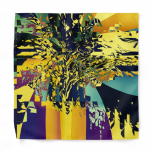 Haiku Japanese Poetry Colorful Pattern Bandana