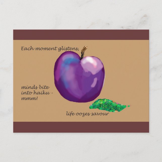 Haiku - life is poetry postcard (Front)