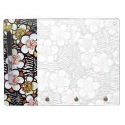 HAIKU / Spring Flowers Dry Erase Board With Keychain Holder