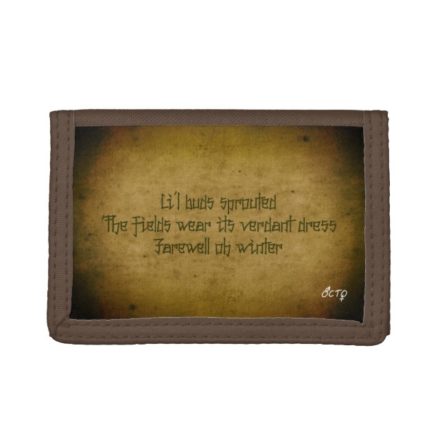 Haiku | Spring Trifold Wallet (Front)