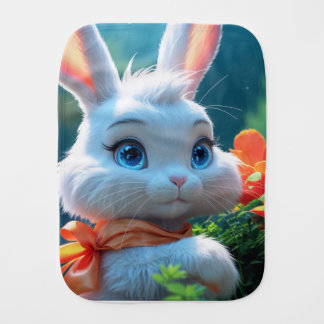  Haiku the Bunny Soft Baby Burp Cloth
