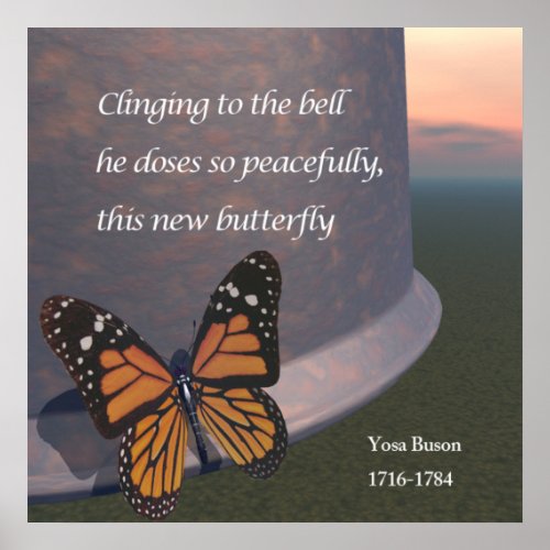 Haiku _This New Butterfly Poster
