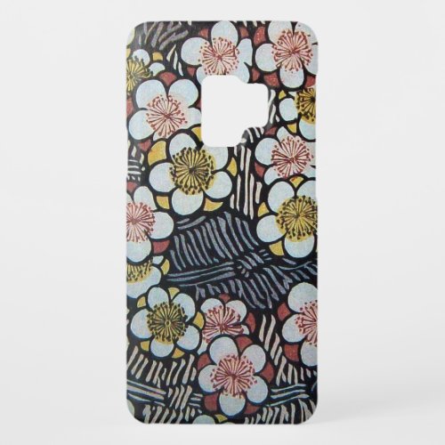 HAIKUWHITE SPRING FLOWERS Antique Japanese Floral Case_Mate Samsung Galaxy S9 Case