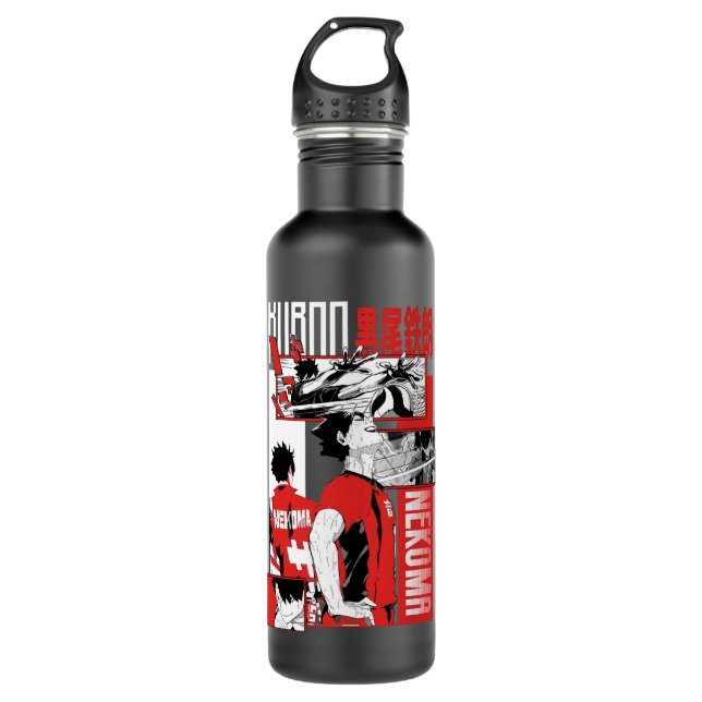Haikyuu Tetsuro Kuroo Classic T Shirt Stainless Steel Water Bottle (Front)