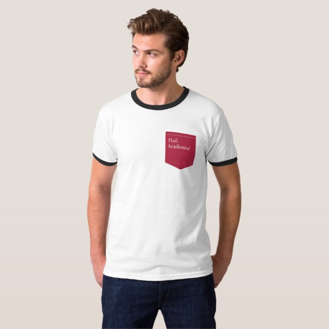 Hail Academia Ringer T-shirt (Front Full)